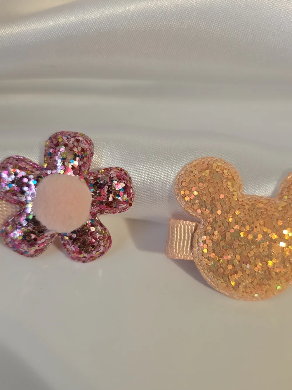 18pc-Girls Hair Accessory Gift Set - Cute Bow & Flower Clips-Peach